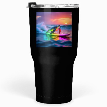 Discover sea turtle design neon turtle Tumblers 30 Oz