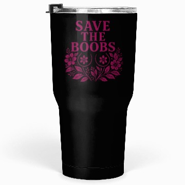 Discover Save the boobs floral Tumblers 30 Oz