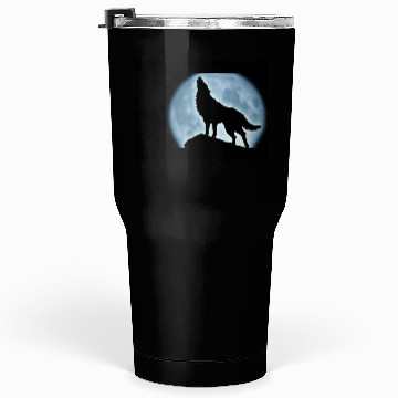 Discover Wolf howling in the moonlight Tumblers 30 Oz