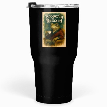 Discover Sophisticated Frog Tea Poster Tumblers 30 Oz