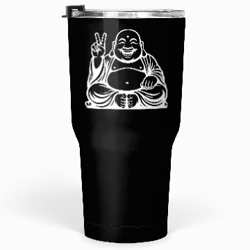 Discover Joyful Buddha Peace Symbol Design Tumblers 30 Oz