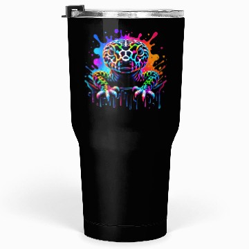 Discover Neon Psychedelic Lizard Illustration Tumblers 30 Oz