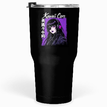 Discover Cyberpunk Girl Kawaii Core Tumblers 30 Oz