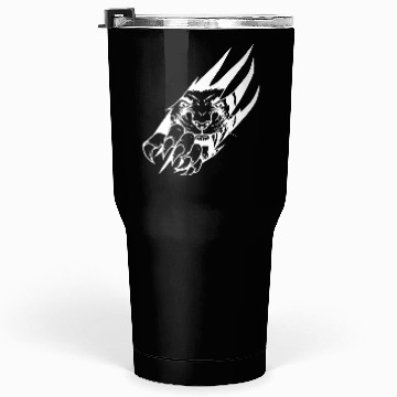 Discover Panther Claw Rip White Outline Tumblers 30 Oz