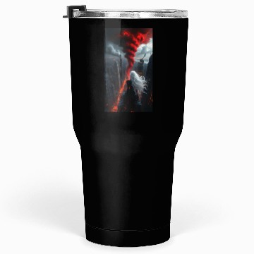Discover Apocalyptic Angel Over Burning City Tumblers 30 Oz