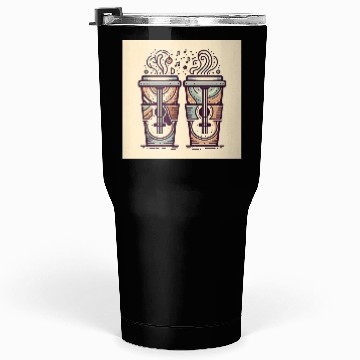 Discover "SUN & US" Matching Tumblers 30 Oz - Where Coffee Meets
