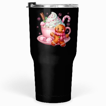 Discover Whimsical Holiday Hot Chocolate Scene Tumblers 30 Oz