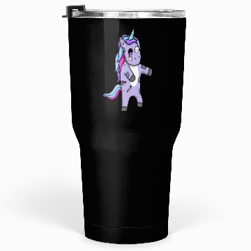 Discover Cute Zombie Unicorn Plush Design Tumblers 30 Oz