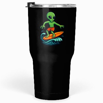 Discover alien surfing Tumblers 30 Oz