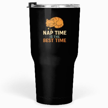 Discover Cute Sleeping Cat Nap Time Design Tumblers 30 Oz