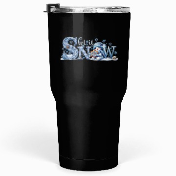 Discover Let it Snow Tumblers 30 Oz, Winter Lover Snowman Tumblers 30 Oz