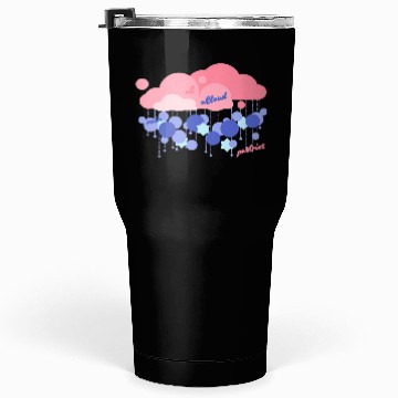 Discover Pastel Rain Cloud with Star Accents Tumblers 30 Oz