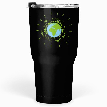 Discover Our Green Planet Earth Cool Illustration Tumblers 30 Oz