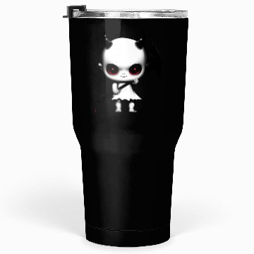 Discover Cute Demon Baby with Horns and Bat Wings Tumblers 30 Oz