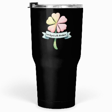 Discover Four-Leaf Clover with Affirmation Banner Tumblers 30 Oz