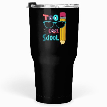Discover Cool School Pencil and Sunglasses Design Tumblers 30 Oz