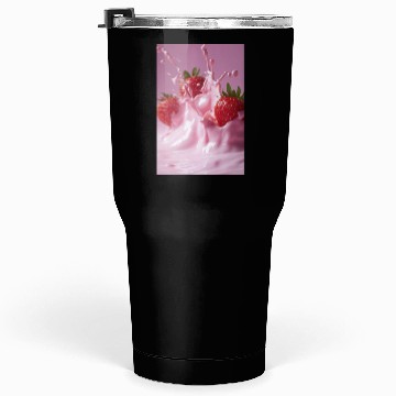 Discover Strawberries in Pink Splash Tumblers 30 Oz