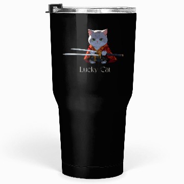 Discover Mythic Warrior Cat with Swords Tumblers 30 Oz