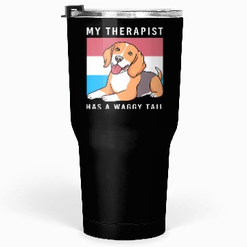 Discover Therapy Dog Lover Psychology Therapist Tumblers 30 Oz
