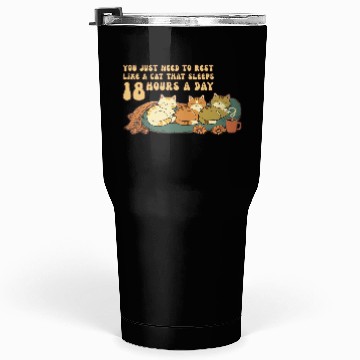 Discover Relaxing Cat Nap Quote Design Tumblers 30 Oz