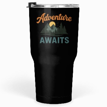 Discover Adventure Awaits Mountain Scene Tumblers 30 Oz