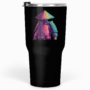 Discover Neon Samurai Warrior Illustration Tumblers 30 Oz