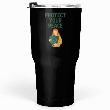 Discover Peaceful Defender Shield Illustration Tumblers 30 Oz