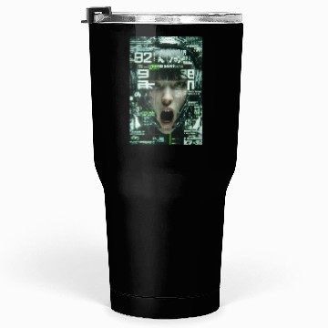 Discover Cyberpunk Digital Scream Tumblers 30 Oz