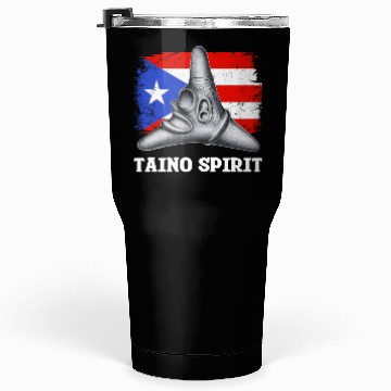 Discover Puerto Rico Cemi Triangle Statue Flag Tumblers 30 Oz