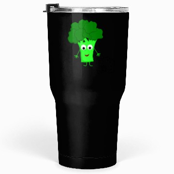 Discover Whimsical Broccoli Character Design Tumblers 30 Oz