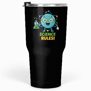 Discover Cute Science Rocket Character Tumblers 30 Oz