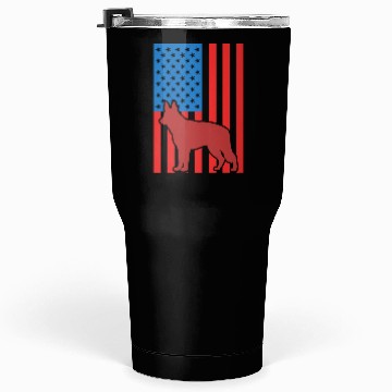 Discover German Shepherd US Flag Tumblers 30 Oz