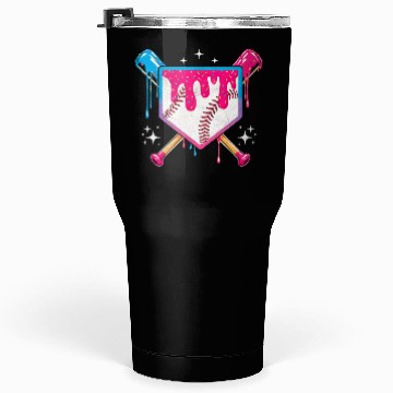 Discover Colorful Baseball Bat Shield Design Tumblers 30 Oz