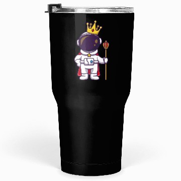 Discover Astronaut Royal Space Commander Cartoon Design Tumblers 30 Oz