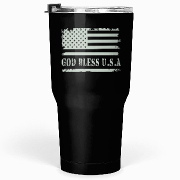 Discover God Bless US American Flag Patriotic Apparel  Tumblers 30 Oz