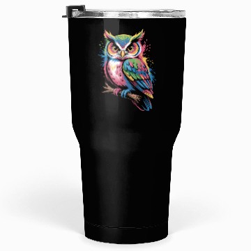 Discover Colorful Owl With Colorful Details Tumblers 30 Oz