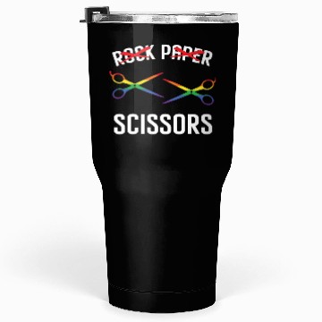 Discover Funny Rock Paper Scissors LGBTQ Pride Tumblers 30 Oz