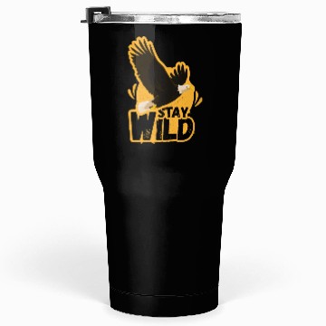 Discover Eagle with Stay Wild Message Tumblers 30 Oz