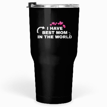 Discover Best Mom Ever with Heart Icons Tumblers 30 Oz