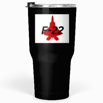 Discover F-22 Stealth Fighter Silhouette Design Tumblers 30 Oz