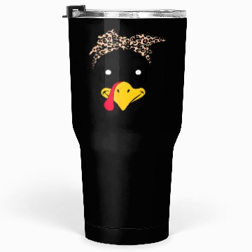 Discover Leopard Print Headscarf Duck Face Tumblers 30 Oz