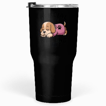 Discover Charming Sleeping Puppy Napping Tumblers 30 Oz