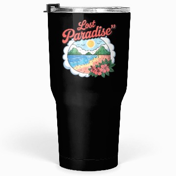 Discover Lost Paradise Tropical Scene Tumblers 30 Oz