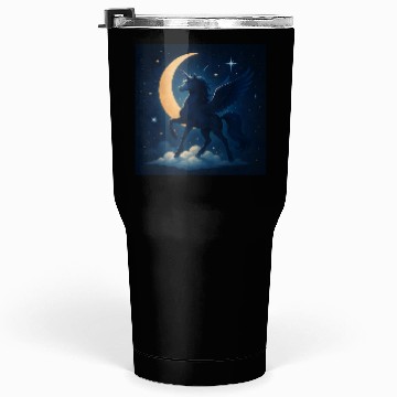 Discover Magical Winged Unicorn Under Moonlight Tumblers 30 Oz