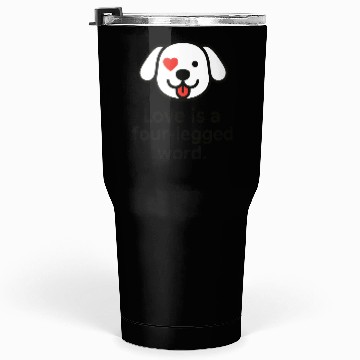 Discover Whimsical Dog Heart Love Design Tumblers 30 Oz
