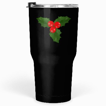 Discover Christmas Holly Leaf and Berry Design Tumblers 30 Oz