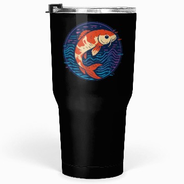 Discover Vivid Fish Abstract Illustration Tumblers 30 Oz