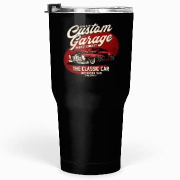 Discover Vintage Classic Car Garage Tumblers 30 Oz