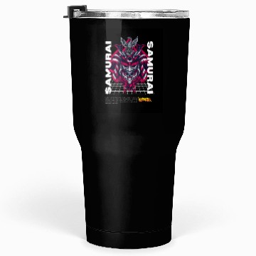 Discover Cybernetic Dragon Samurai Illustration Tumblers 30 Oz