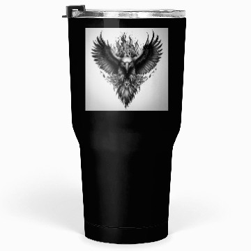 Discover Dark Mythical Eagle Tattoo Design Tumblers 30 Oz